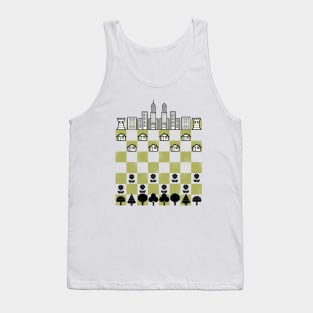 City Forest Chess Vintage Game by Tobe Fonseca Tank Top